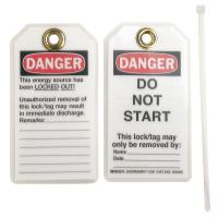 15Y631 Danger Tag, 5-1/2 x 3 In, Hd Polyest, PK25