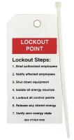 15Y683 Lockout Tag, 5-3/4 x 3 In, OSHA, Met, PK10