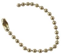 15Y705 Beaded Chain, Brs, 4-1/2 In, PK100