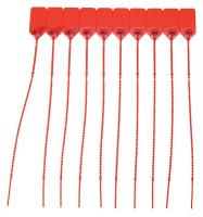 15Y785 Pull Tight Seal, Plastic, Red, PK 100