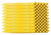 15Y789 Lock Seal, Plastic, Yellow, PK 100