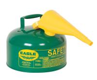 15Z006 Type I Safety Can, 2 gal., Green, 9-1/2&quot; H