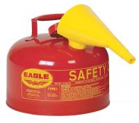 15Z008 Type I Safety Can, 2-1/2 gal., Red, 10&quot; H