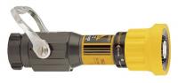 15Z052 Fire Hose Nozzle, 2-1/2 In., Yellow