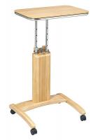 15Z229 Laptop Cart, Wood, Maple, 20 In. H