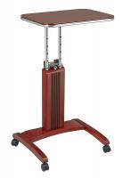 15Z230 Laptop Cart, Wood, Cherry, 20 In. H
