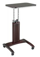 15Z232 Laptop Cart, Wood, Mahagony, 20 In. H