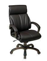 15Z239 Exec Chair, Eco Leather, Cocoa/Espresso