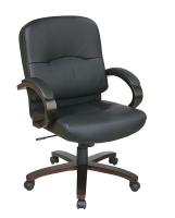 15Z250 Exec Midback Chair, Eco Leather, Black