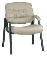 15Z258 Visitor Chair, Eco Leather, Tan