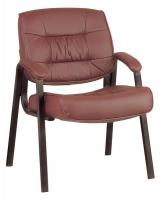 15Z263 Visitor Chair, Deluxe Coated Leather, Tan