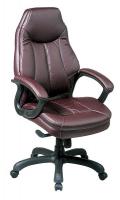 15Z272 Exec Oversized Chair, Leather, Burgundy