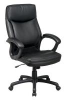 15Z274 Highback Chair, Eco Leather, Black