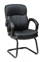 15Z280 Visitor Chair, Eco Leather, Black