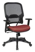 15Z293 Managerial Chair, Fabric, Rosewood