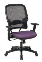 15Z294 Managerial Chair, Fabric, Grape