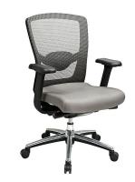15Z302 Highback Chair, Fabric, Gray