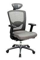 15Z306 Highback Chair, Fabric, Gray