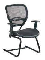 15Z315 Visitor Chair, AirGrid(r), Black