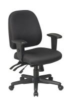 15Z325 Ergonomic Office Chair, Fabric, Black