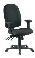 15Z327 Ergonomic Office Chair, Fabric, Black