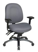 15Z336 Multi-Function Higback Chair, Fabric, Gray