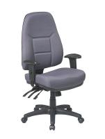 15Z341 Multi-Function Ergo Chair, Fabric, Gray