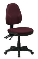 15Z359 Ergonomic Office Chair, Fabric, Burgundy