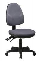 15Z361 Ergonomic Office Chair, Fabric, Gray