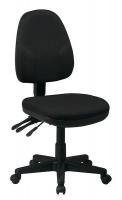 15Z362 Ergonomic Office Chair, Fabric, Black