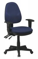 15Z363 Ergonomic Office Chair, Fabric, Navy