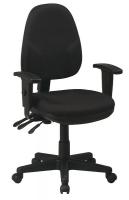 15Z366 Ergonomic Office Chair, Fabric, Black