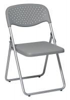15Z465 Folding Chair, Blue, PK 4
