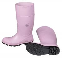 16A677 Pull-On Boots, Womens, PVC, 14In, Pink, 8, PR