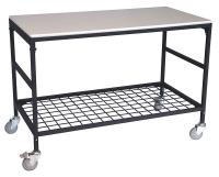 16A704 Adjustable Mobile Work Table, 26 In. W