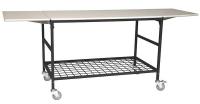 16A705 Adjustable Mobile Work Table, 300 lb.