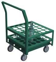 16C337 Medical Cylinder Cart, Cap 1200 Lb, 24x24