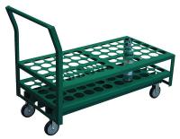 16C338 Medical Cylinder Cart, Cap 1200 Lb, 24x48