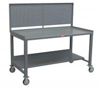 16C480 Mobile Workbench Cabinet, 37 In. W, Gray