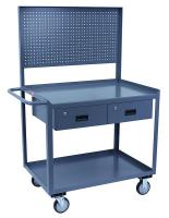 16C794 Mobile Workbench, 24x36, With Pegboard