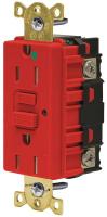 16D501 GFCI, Hospital Grade, NEMA 5-15R, Red