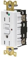 16D502 GFCI, Hospital Grade, NEMA 5-15R, White