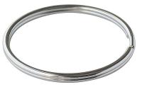 16D512 3in Split Ring, Nickel-Plated Steel, PK 10