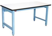 16D566 Ergo Workbench, Blue, 60Lx30Wx30H In.