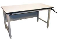16D586 Ergo Workbench, Blue, 72Lx30Wx30H In.