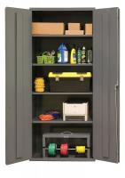 16D678 Storage Cabinet, 84x36x18, 4 Shelves, Gray