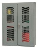 16D687 Storage Cabinet, 84x36x18, 2 Shelves, Gray