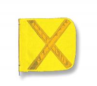 16D801 Replacement Flag, Reflexite X, Yellow