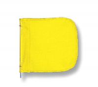 16D821 Warning Whip Flag, 11x12 In, Yellow