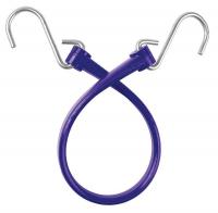 16D941 Bungee Strap, S-Hook, 18 In.L, Purple